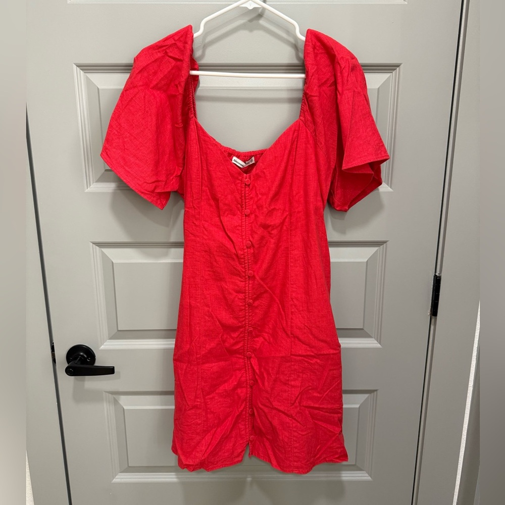 Abercrombie & Fitch Red Mini Dress